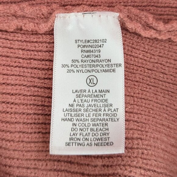 Cyrus dusty rose soft turtleneck sweater - Picture 6 of 6